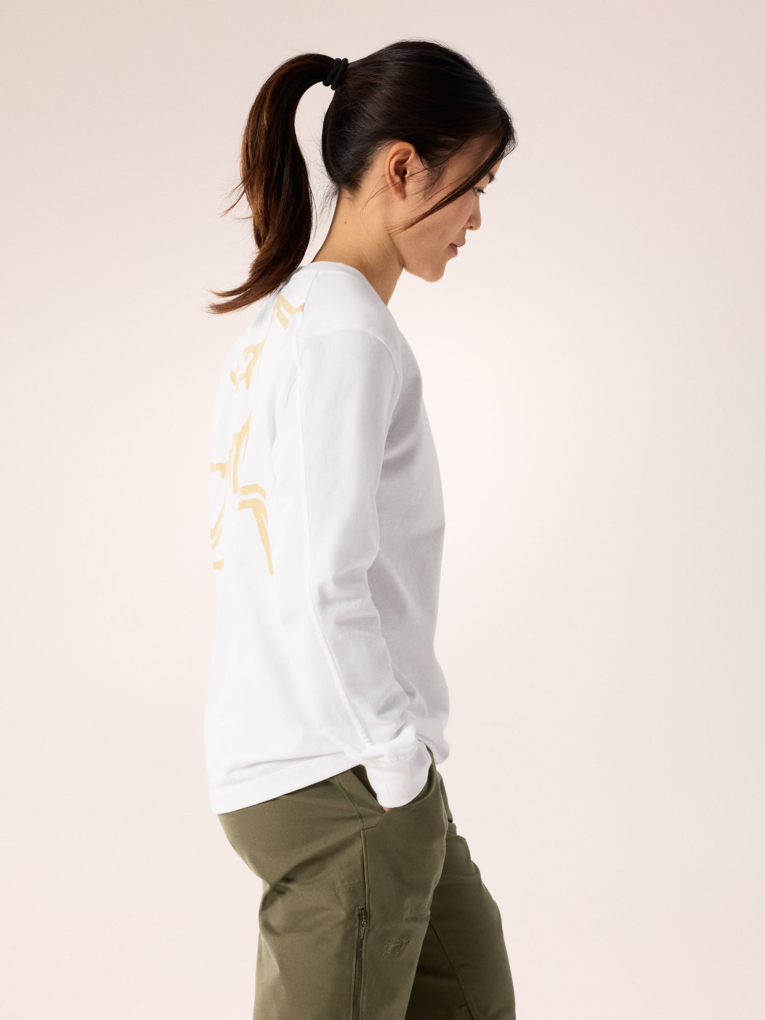 Kragg Cotton Bird Crew Neck Shirt LS Women's