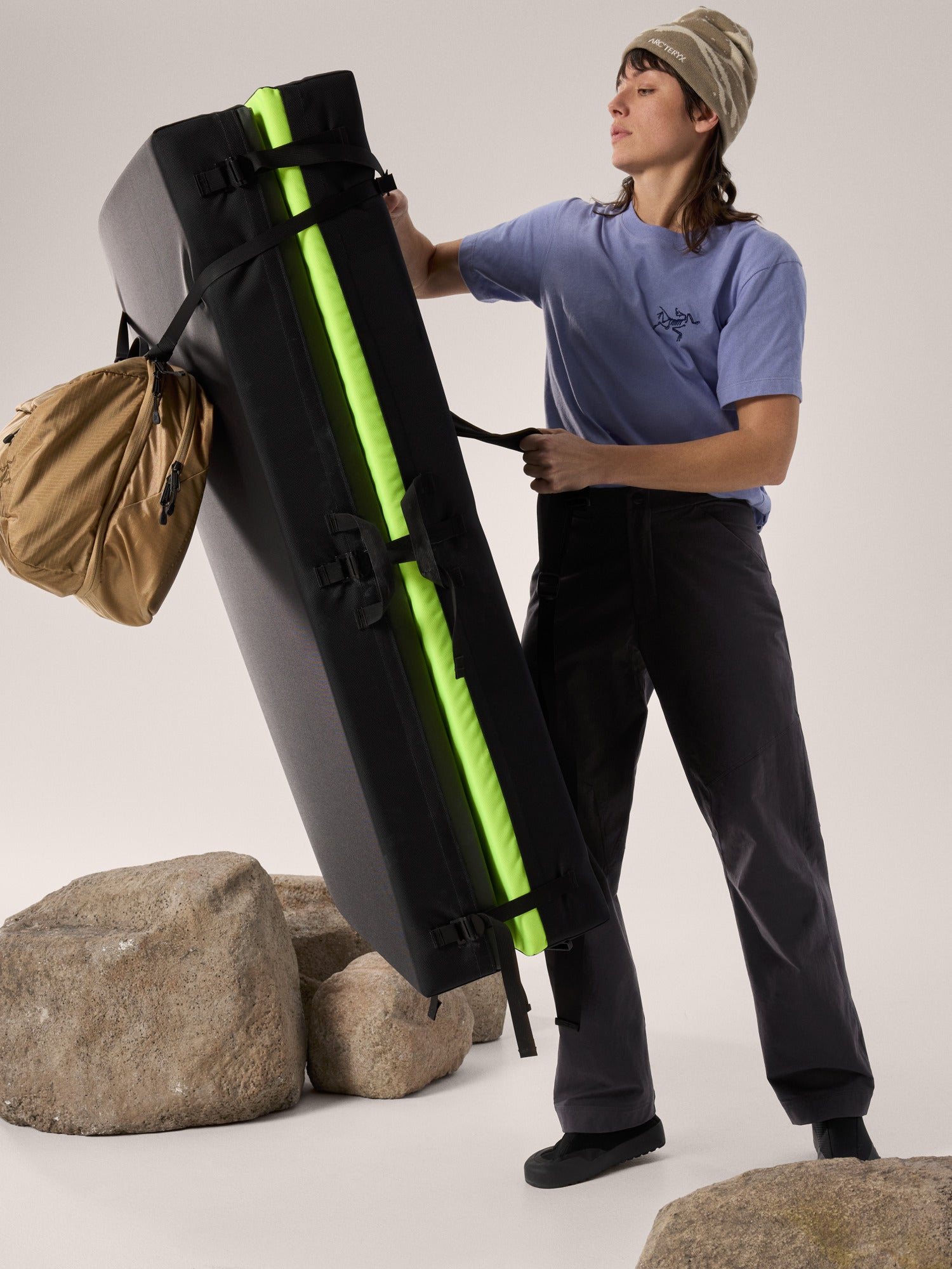 Clarkia Cotton Wide Leg Pant Women's Black - Arc'teryx Australia