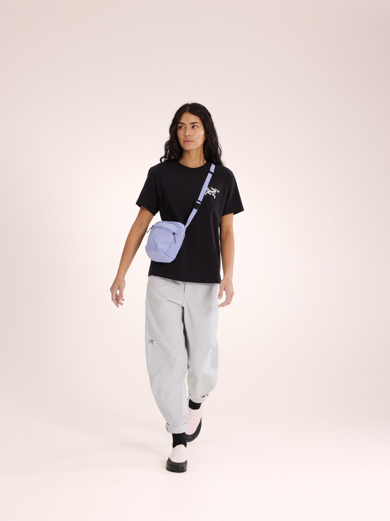 Kragg Cotton Bird Tile Crew Shirt SS Women's