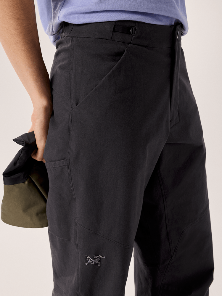 Clarkia Cotton Wide Leg Pant Women's Black - Arc'teryx Australia