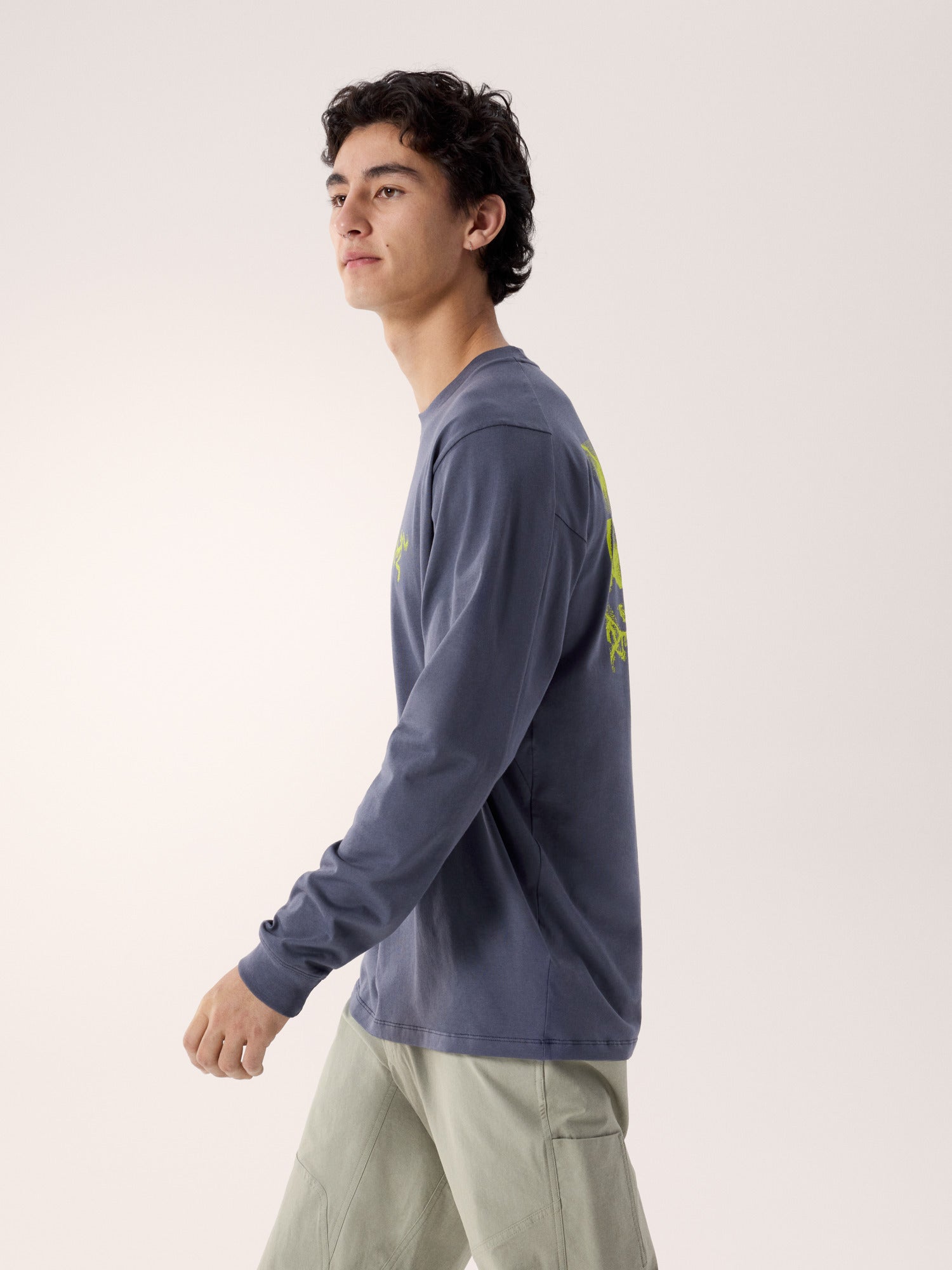 Kragg SL Cotton Bird Tile Shirt LS Men's