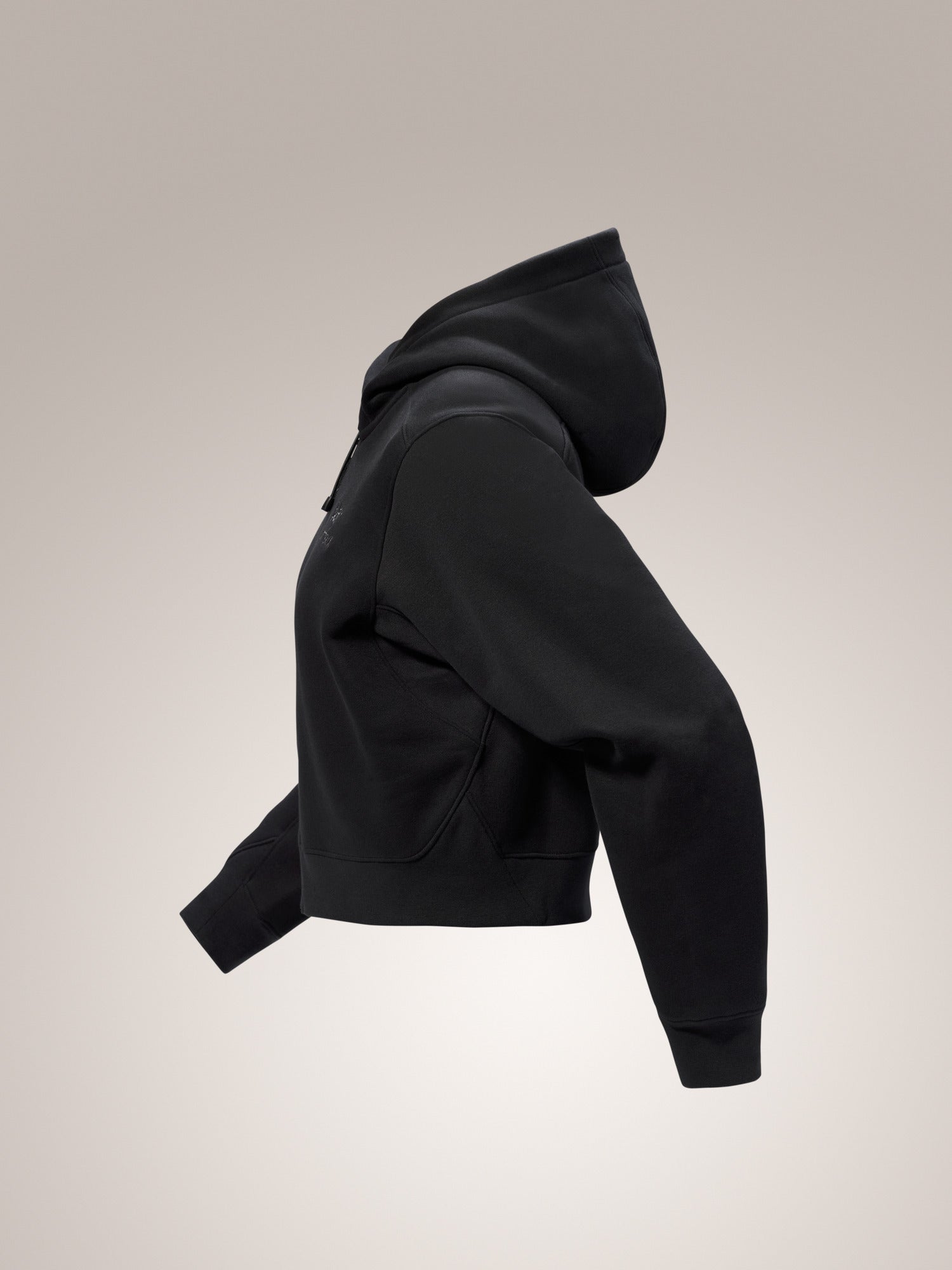 Emblem Fleece Full Zip Crop Hoody Women's