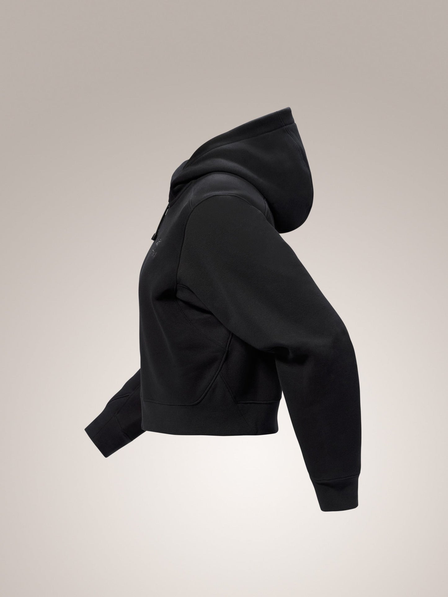 Emblem Fleece Full Zip Crop Hoody Women's