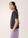 Taema Crop Word SS Women's Black Heather - Arc'teryx Australia