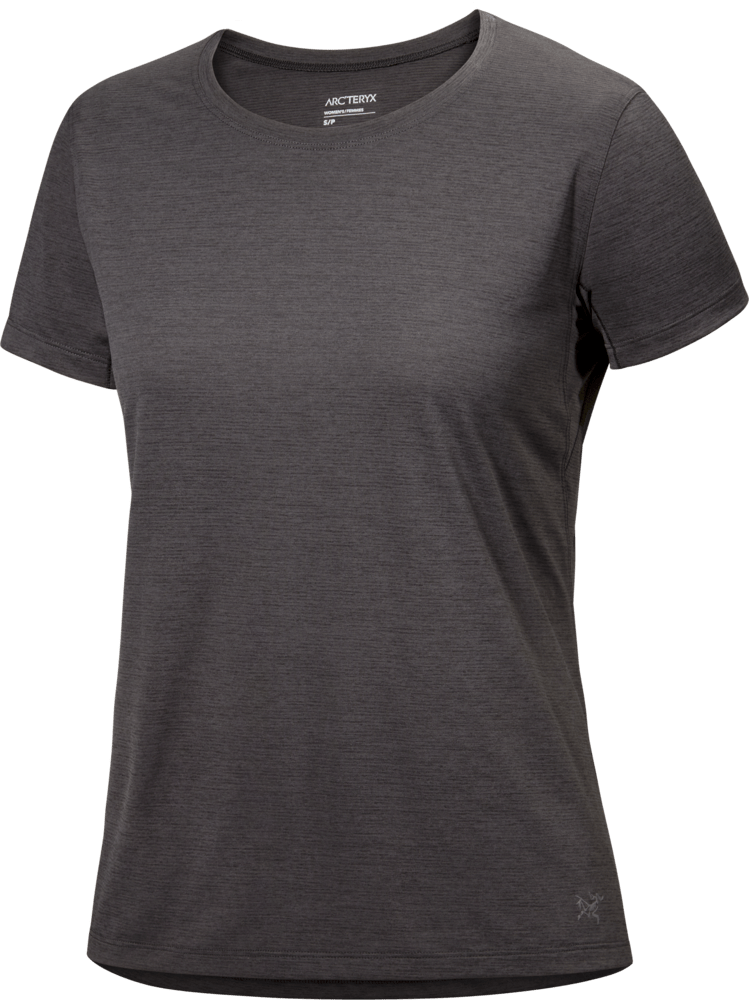 Taema Crew Neck Shirt SS Women's Black Heather - Arc'teryx Australia