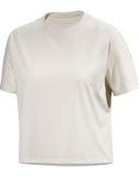 Taema Crop T-Shirt Women's Arctic Silk Heather - Arc'teryx Australia